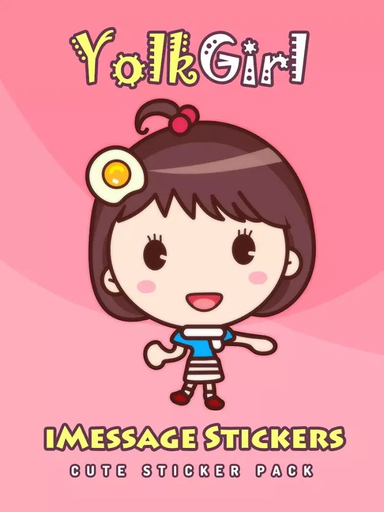 صور Yolk Girl - Cute Stickers by NICE Sticker iPad 