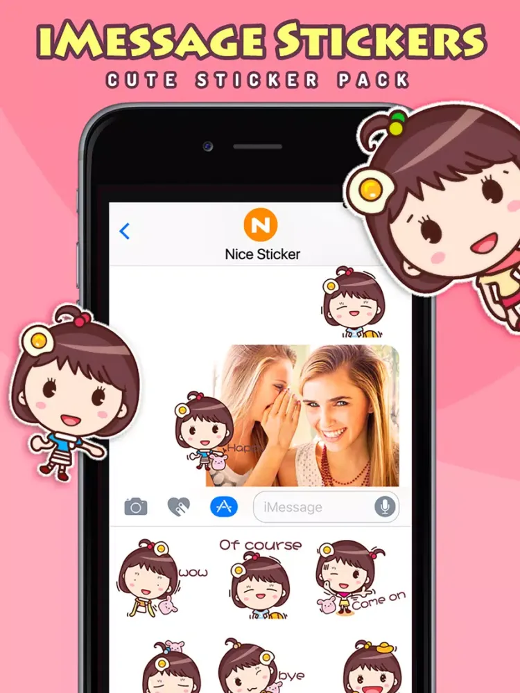 صور Yolk Girl - Cute Stickers by NICE Sticker iPad 
