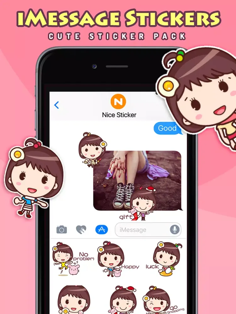 صور Yolk Girl - Cute Stickers by NICE Sticker iPad 