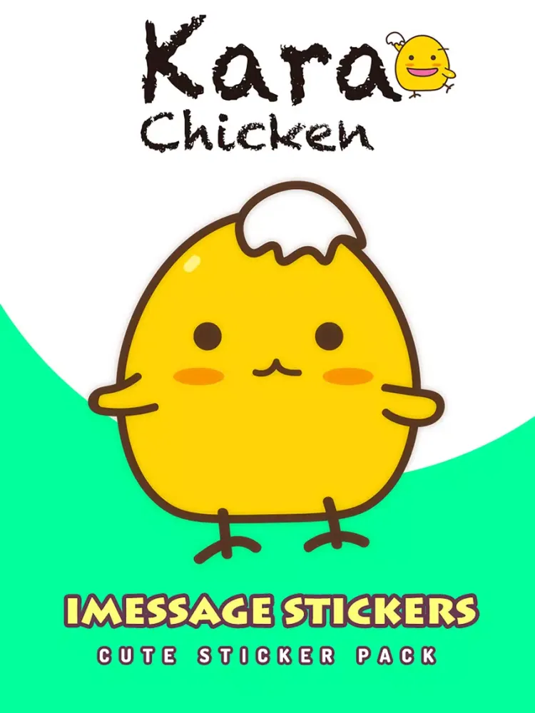 ภาพหน้าจอของ Kara Chicken - Cute Stickers by NICE Sticker iPad 