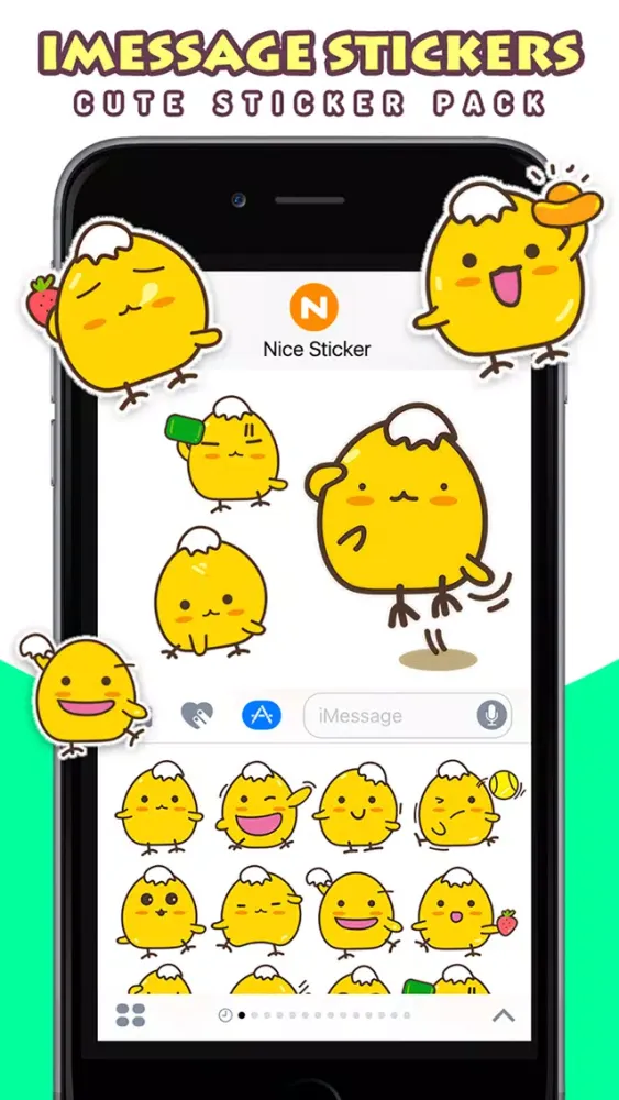 ภาพหน้าจอของ Kara Chicken - Cute Stickers by NICE Sticker