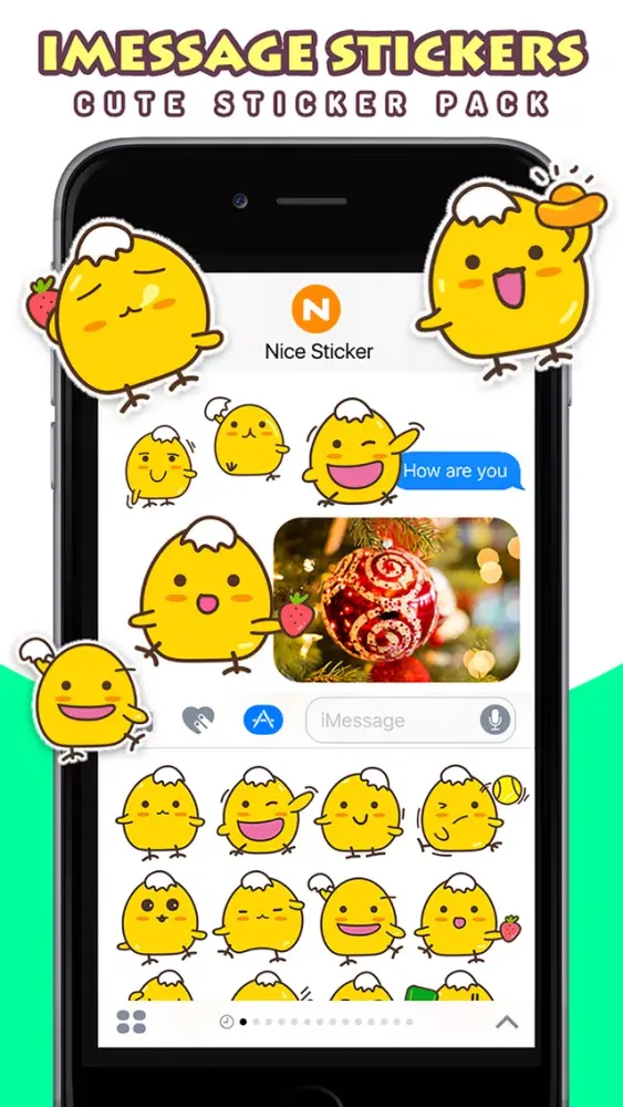 ภาพหน้าจอของ Kara Chicken - Cute Stickers by NICE Sticker