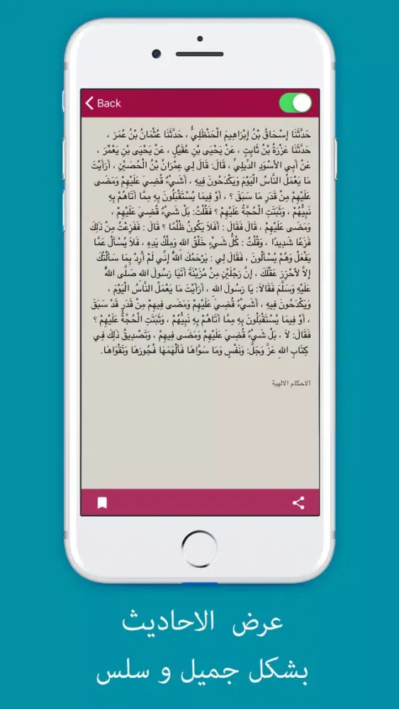 ภาพหน้าจอของ Sahih Muslim : صحيح مسلم