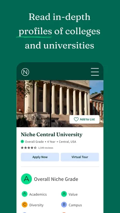 تصاویر Niche: College Search