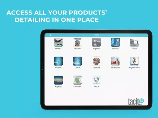 ภาพหน้าจอของ Tacit App iPad 