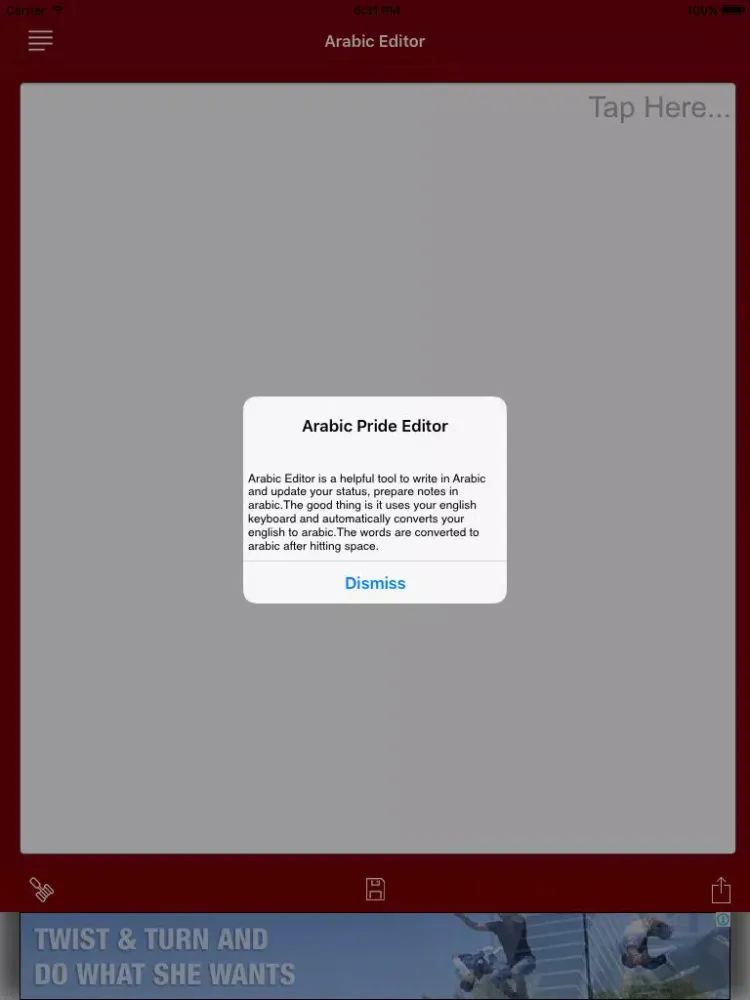 Arabic Pride Arabic Editor iPad  स्क्रीनशॉट