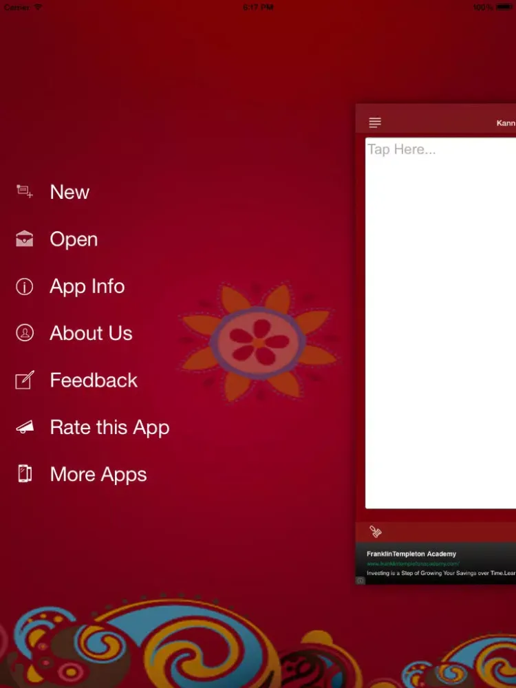 Скриншоты Kannada Pride Kannada Editor iPad 