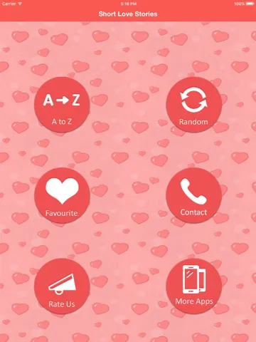 Short Love Stories iPad  Screenshots