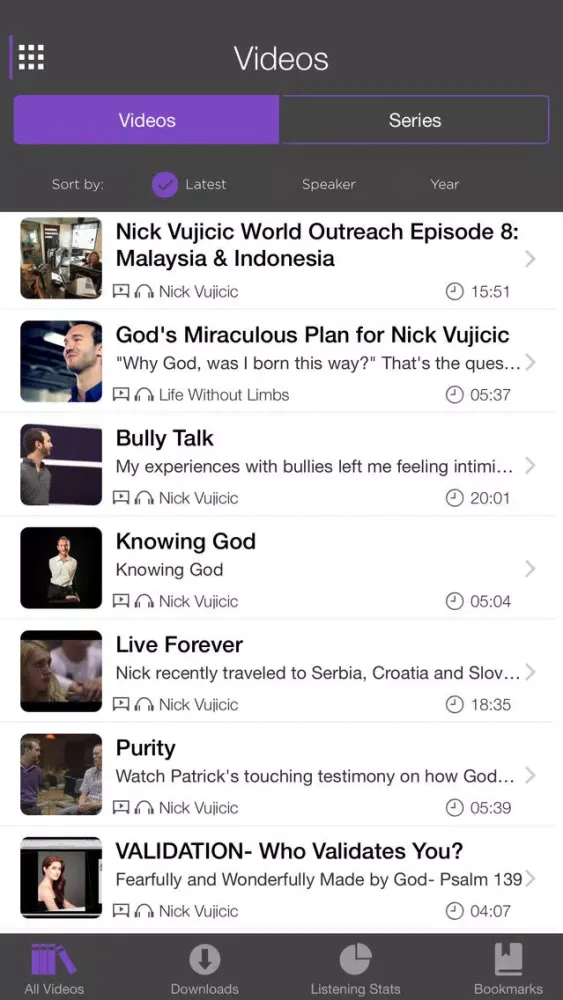 Capturas de tela do Life Without Limbs - Nick Vujicic