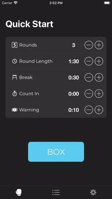 Tangkapan skrin Basic Boxing Timer