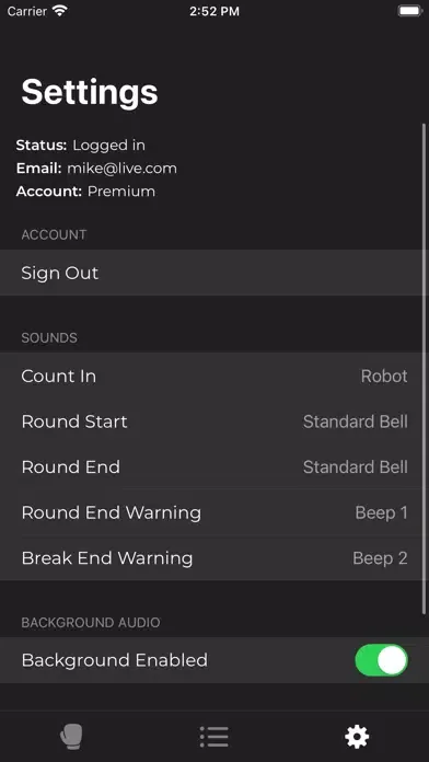 Tangkapan skrin Basic Boxing Timer