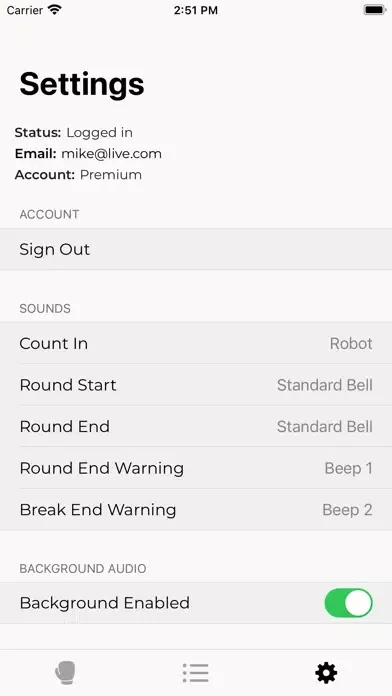 Tangkapan skrin Basic Boxing Timer