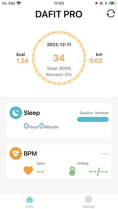 Скриншоты DaFit Pro Band