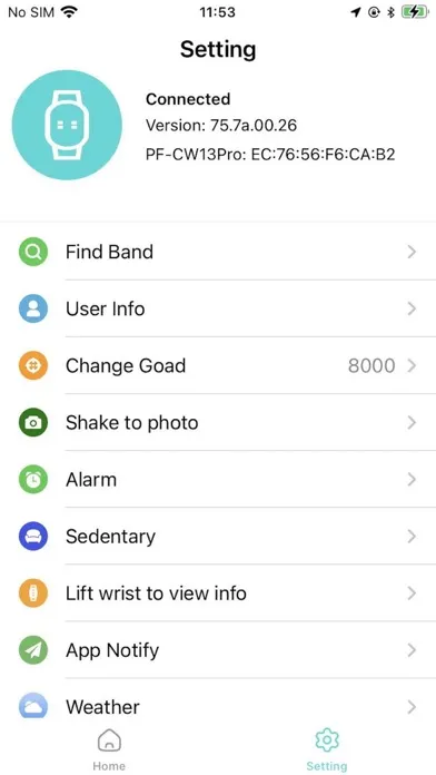 Скриншоты DaFit Pro Band