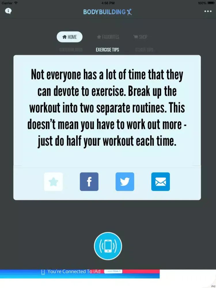 تصاویر FREE! Easy Bodybuilding Workout and Exercise Tips iPad 