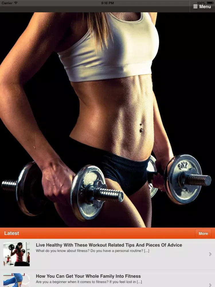 Capturas de pantalla de Fitness Tips for Women - Learn The Fitness Tips for a Killer Body iPad 