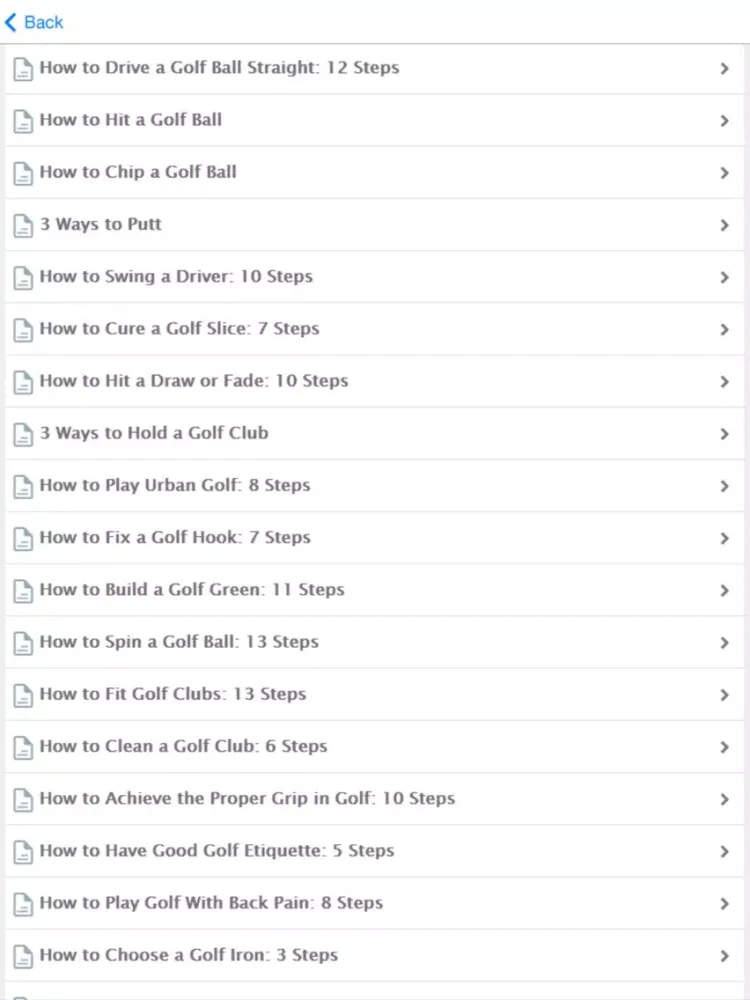 Tangkapan layar Golf Lessons - Learn How To Play Golf iPad 