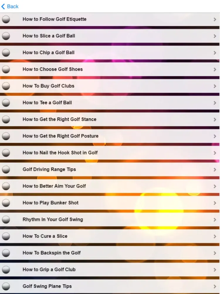 Tangkapan layar Golf Lessons - Learn How To Play Golf iPad 