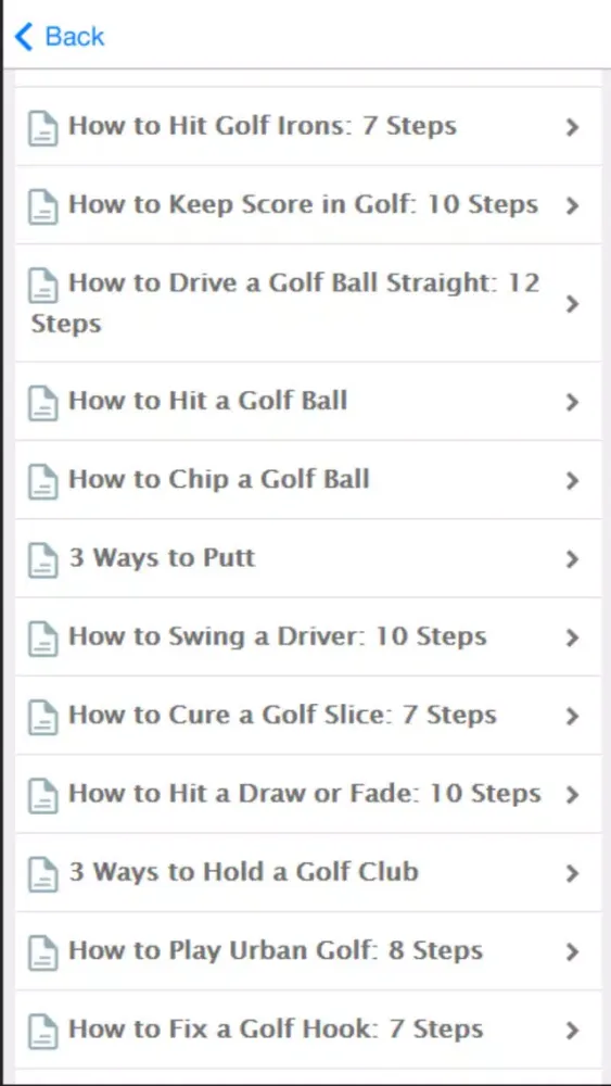 Tangkapan layar Golf Lessons - Learn How To Play Golf