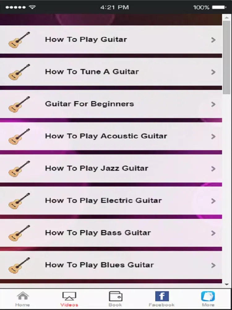 Capturas de tela do Guitar Lessons For Beginners - Learn to Play Guitar iPad 