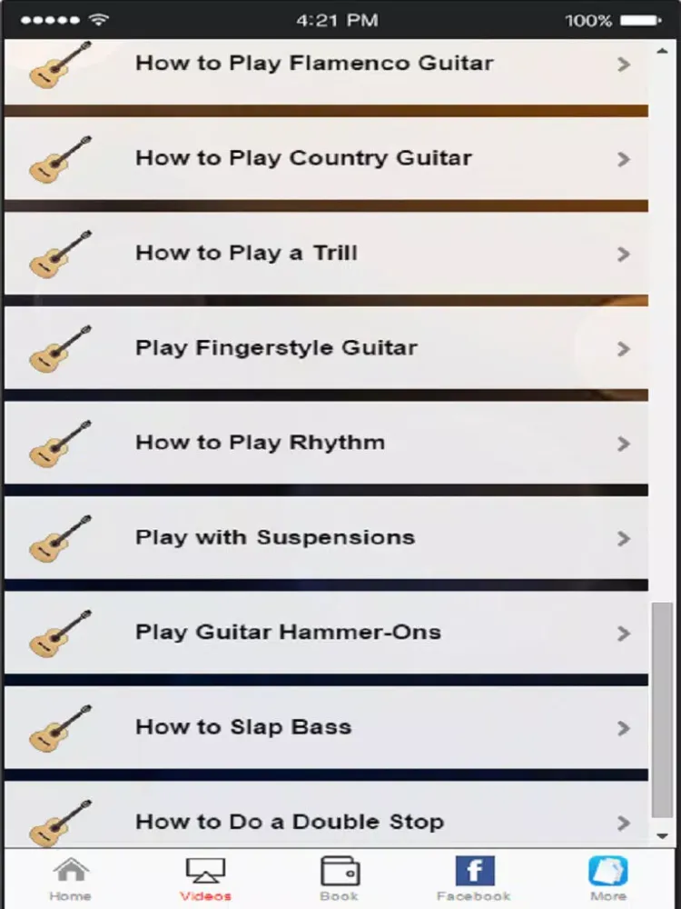 Capturas de tela do Guitar Lessons For Beginners - Learn to Play Guitar iPad 