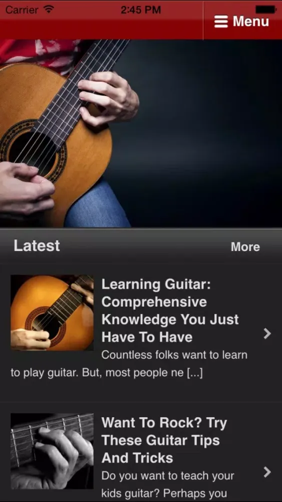 Capturas de tela do Guitar Lessons For Beginners - Learn to Play Guitar