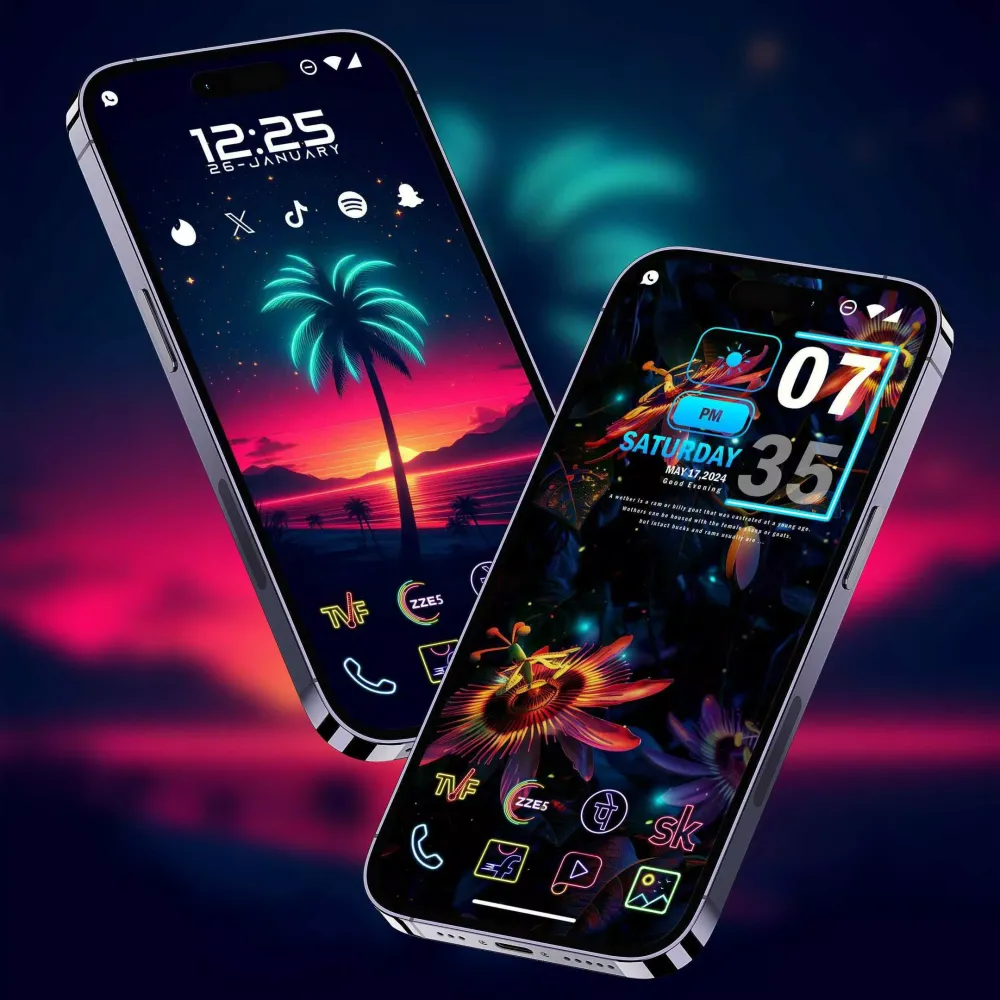 Capturas de pantalla de Neon Icon Pack