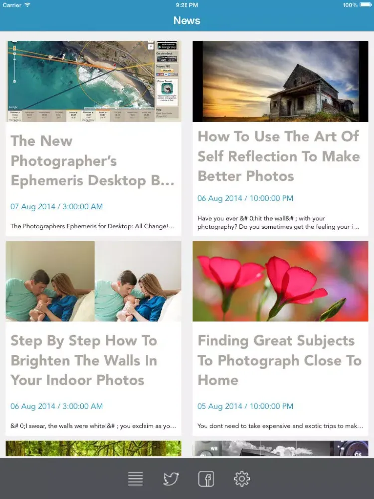 Capturas de tela do Photography Tips - Latest Photography News With Tips and Techniques To Learn How To Create Better Images iPad 