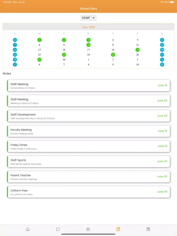 Screenshot di Smart School Communications iPad 