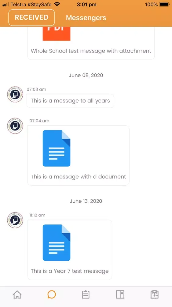 Screenshot di Smart School Communications