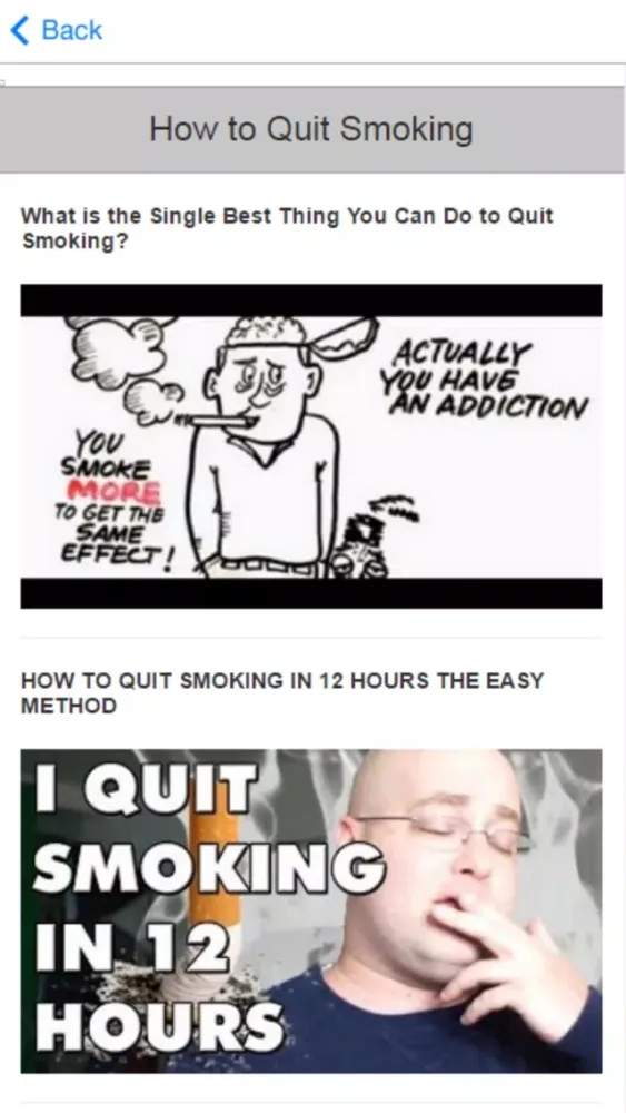 Capturas de pantalla de How to Quit Smoking - Learn Method to Stop Smoking