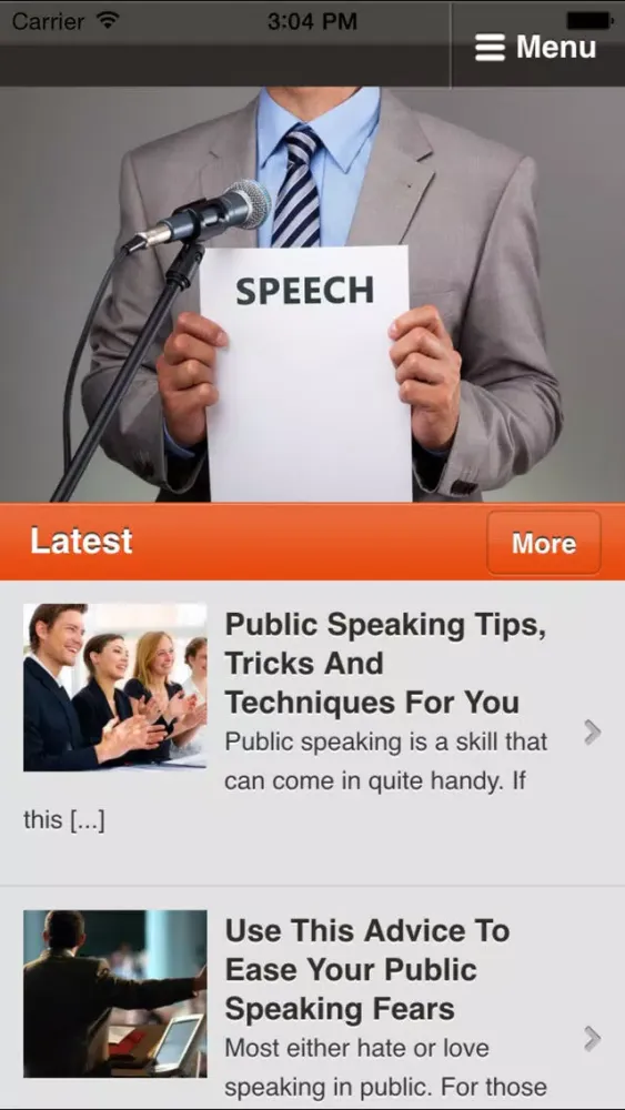 Capturas de tela do Public Speaking Tips - Learn How to Become a Confident and Engaging Public Speaker