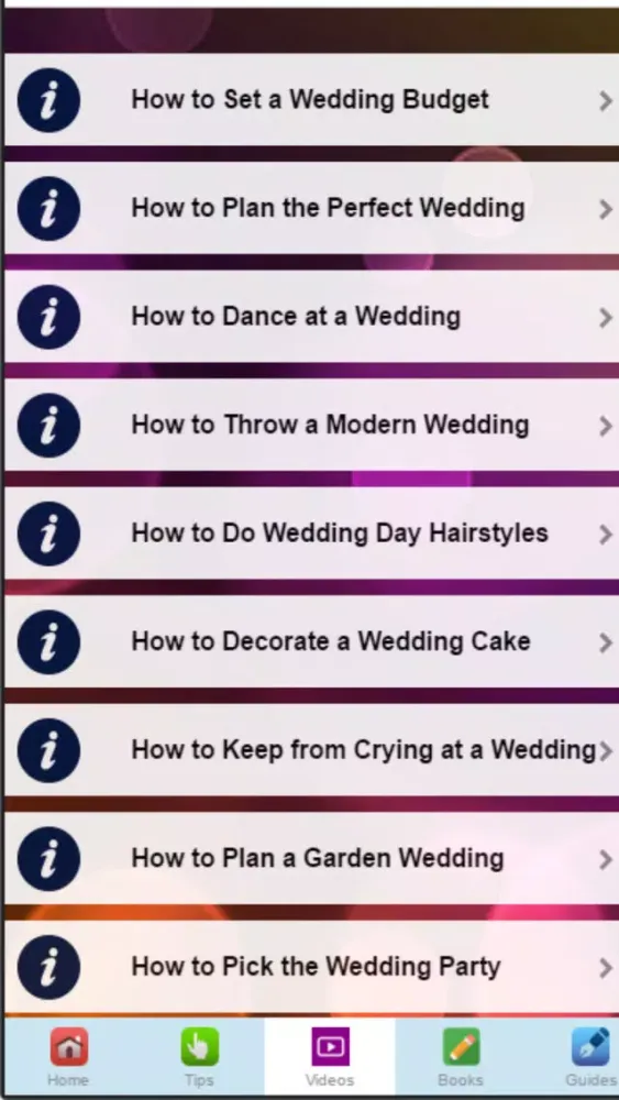 Wedding Tips - Learn to Plan Your Perfect Wedding应用截图