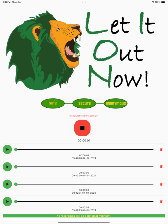Screenshot di Let It Out Now iPad 
