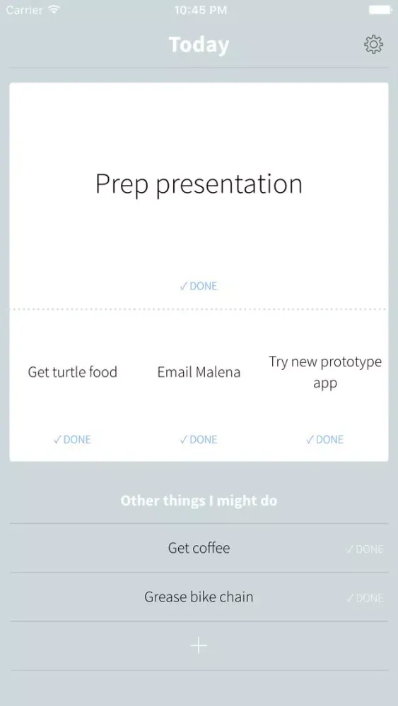 Скриншоты One Big Thing App