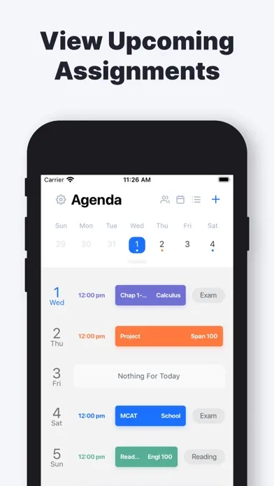 Capturas de pantalla de Homework Tracker by Backpack