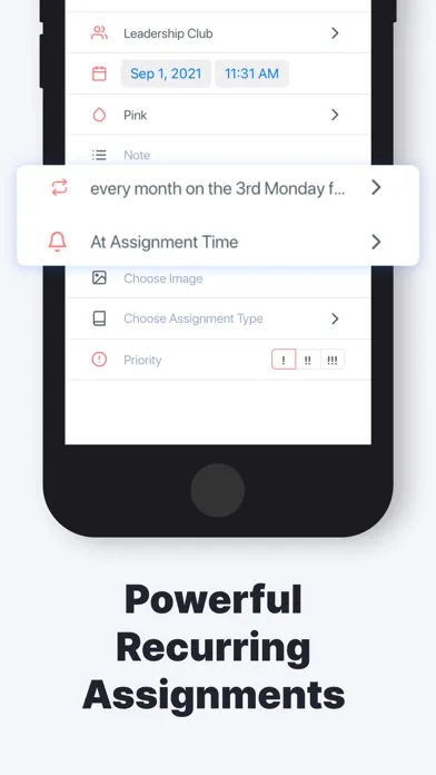 Capturas de pantalla de Homework Tracker by Backpack