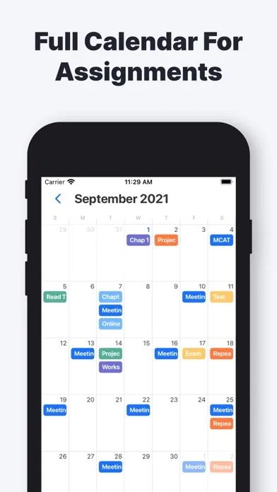 Capturas de pantalla de Homework Tracker by Backpack