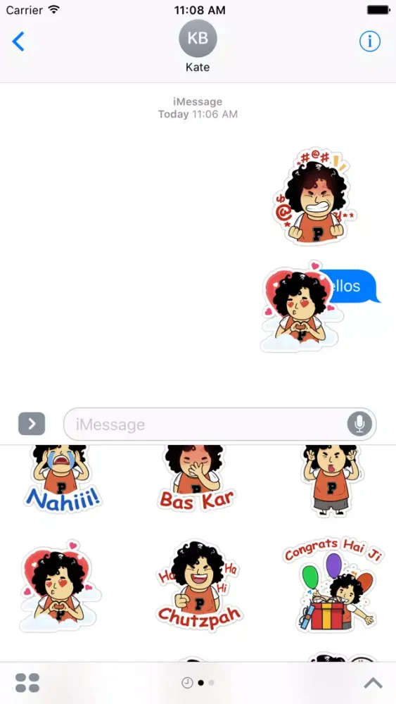 Face expressions friendship Indian desi stickers स्क्रीनशॉट