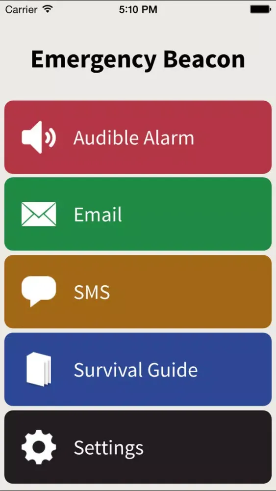 Emergency Beacon Screenshots