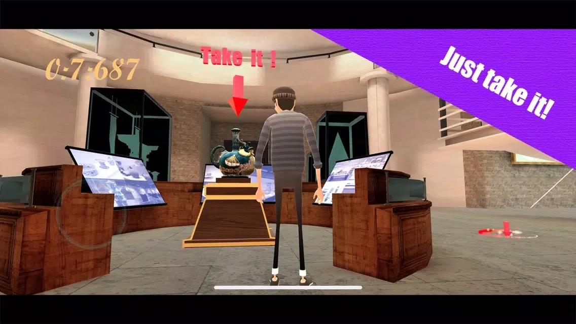 Capturas de tela do Clumsy Thief Rob