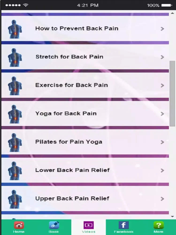 Back Pain Relief - Learn How to Treat and Ease Back Pain iPad 应用截图