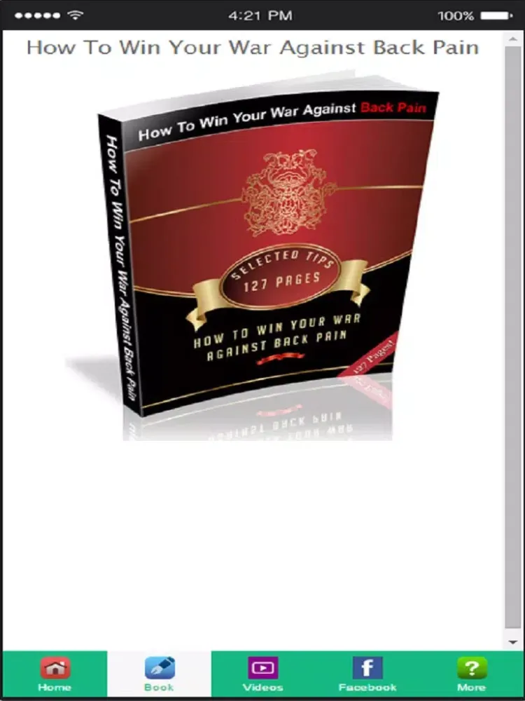 Back Pain Relief - Learn How to Treat and Ease Back Pain iPad 应用截图