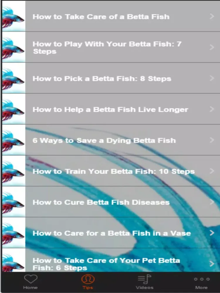 Скриншоты Betta Fish Care - Tips For Keeping A Happy And Healthy Betta iPad 