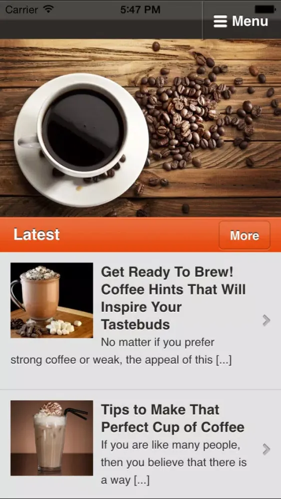 Captures d'écran de Learn How To Make Coffee - Real Simple
