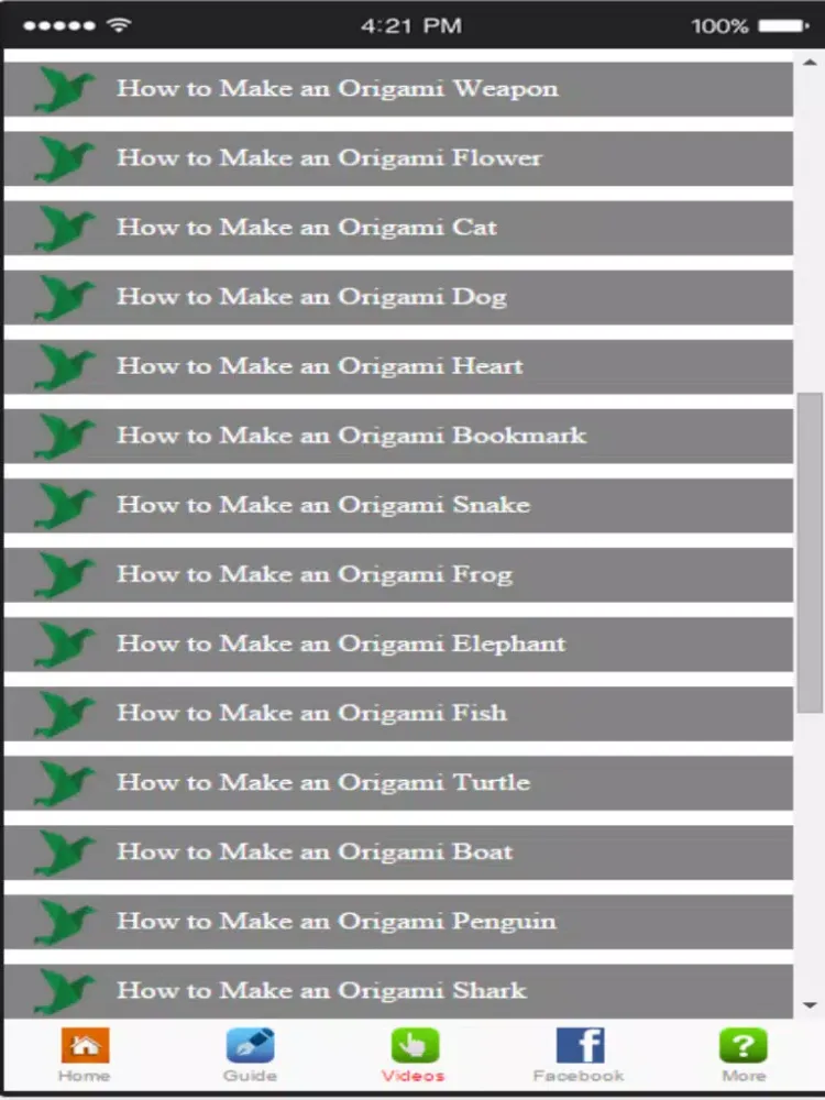 Ảnh chụp màn hình của How To Make Origami - Learn Origami Folding Instructions iPad 