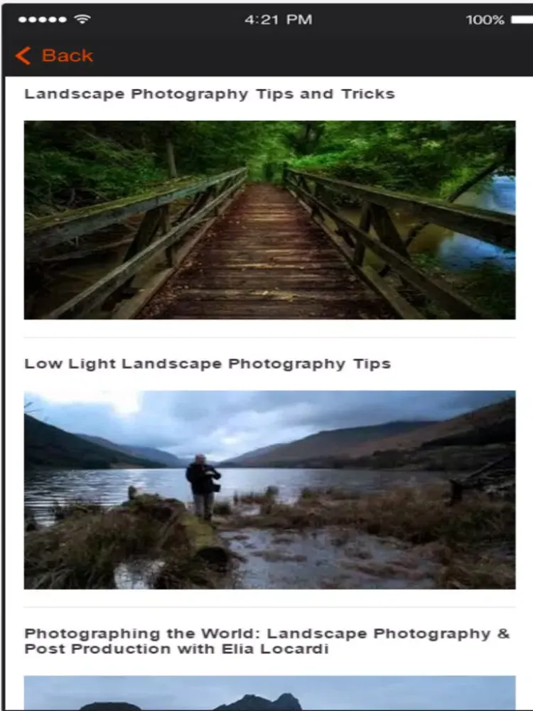 Ảnh chụp màn hình của Photography Tutorials - Be a Better Photographer iPad 