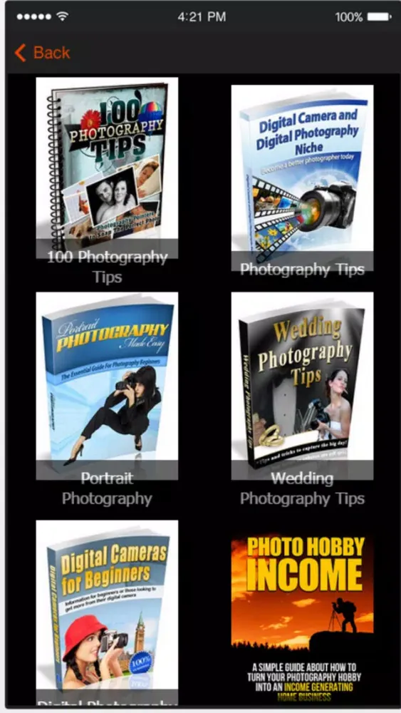 Ảnh chụp màn hình của Photography Tutorials - Be a Better Photographer