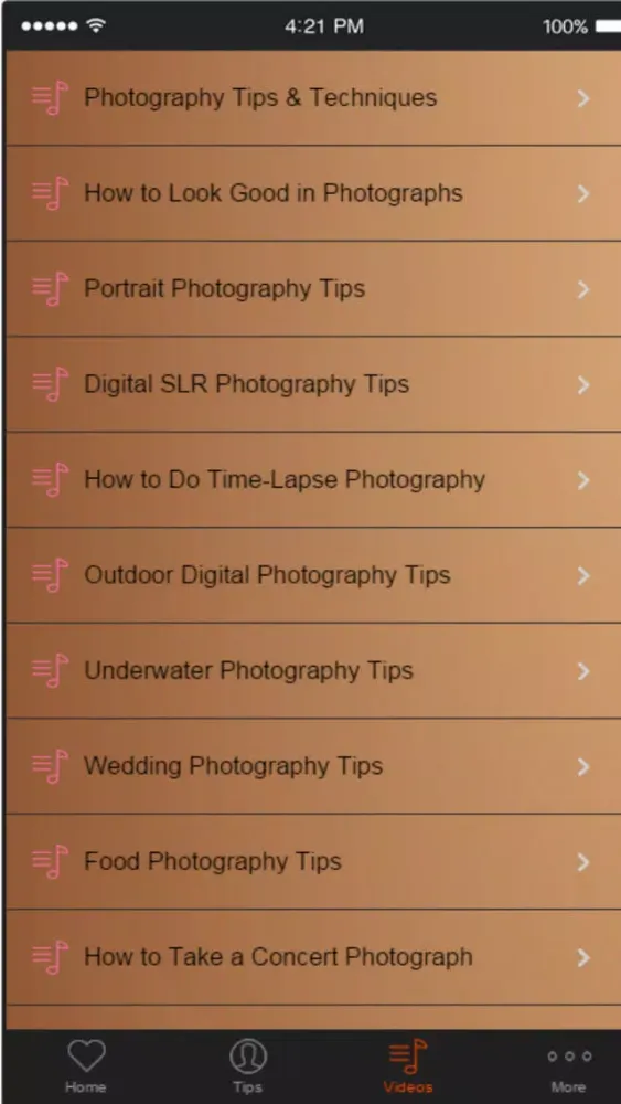 Ảnh chụp màn hình của Photography Tutorials - Be a Better Photographer