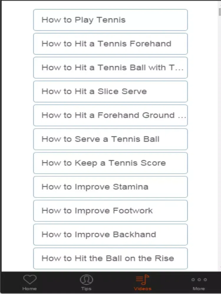 Captures d'écran de Tennis Tips Improve Your Strokes and Strategy iPad 